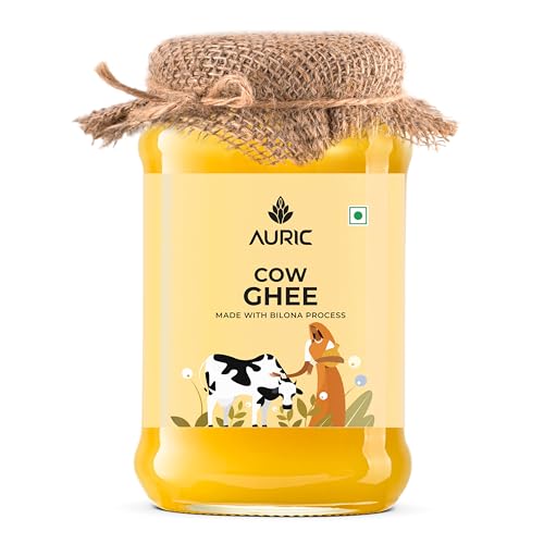 Auric Bilona Cow Ghee 1 Litre Glass Jar- Pure And Natural