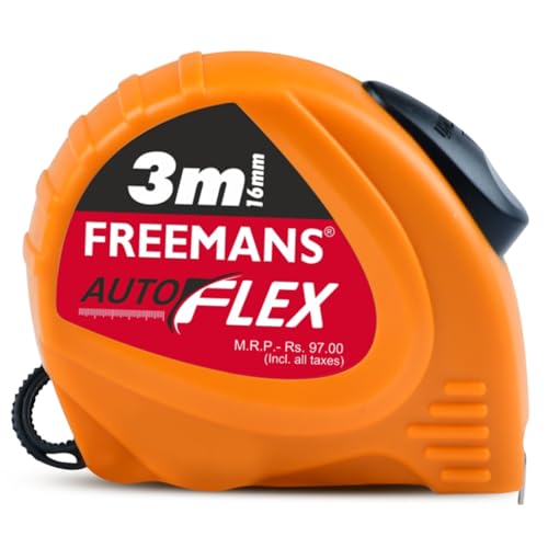 FREEMANS AUTOFLEX 3m:16mm Steel Inchi Pocket Measuring Tape