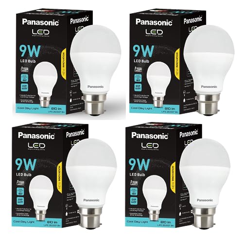 Panasonic 9 Watt LED Bulb, B22 Base 9W Bulb Light For Home,