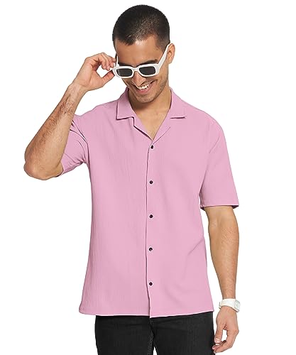 SWADESI STUFF Ragular Fit Half Sleev Solid Casual Shirt for
