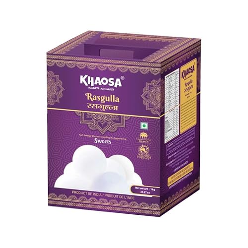 Khaosa Rasgulla | 1Kg | Gourmet, Soft Rasgulla | 20 Pieces