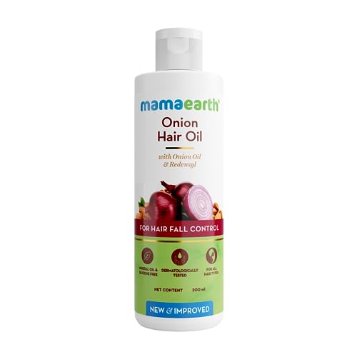 Mamaearth Onion Hair Oil with Onion Oil & Redensyl for Hair