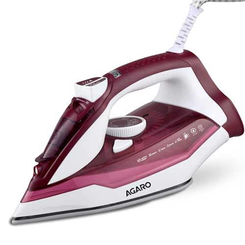 AGARO Imperial Steam Iron, 2200W, Ceramic Coated Sole