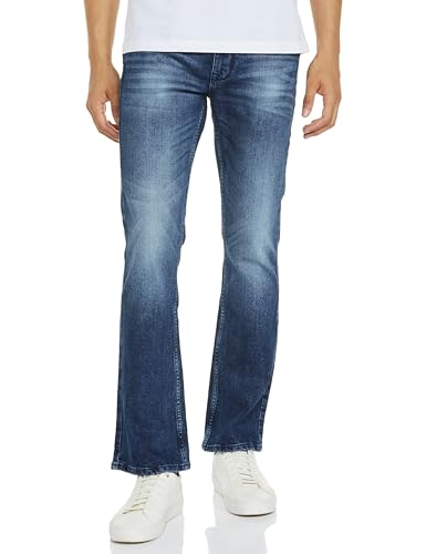 Pepe Jeans’ Mid Rise Men’s Slim Jeans (PM207667Q03 Blue, 34