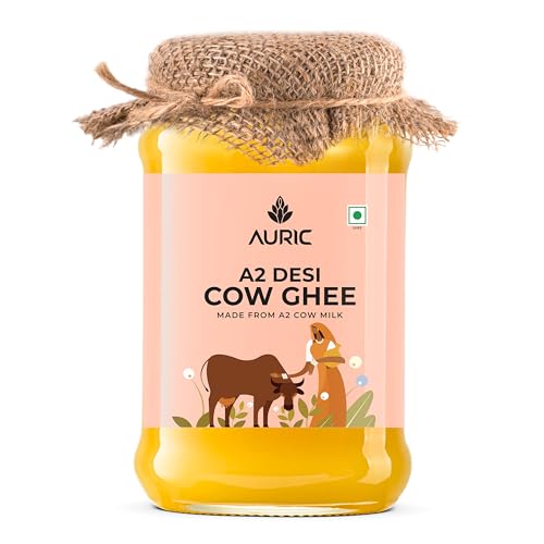 Auric A2 Bilona Desi Cow Ghee 1 liter- Vedic Bilona Method