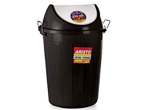 ARISTO Swing Lid Garbage Waste Dustbin with Metal Side