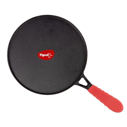 Pigeon by Stovekraft Pre-Seasoned Cast Iron Concave Tawa 28