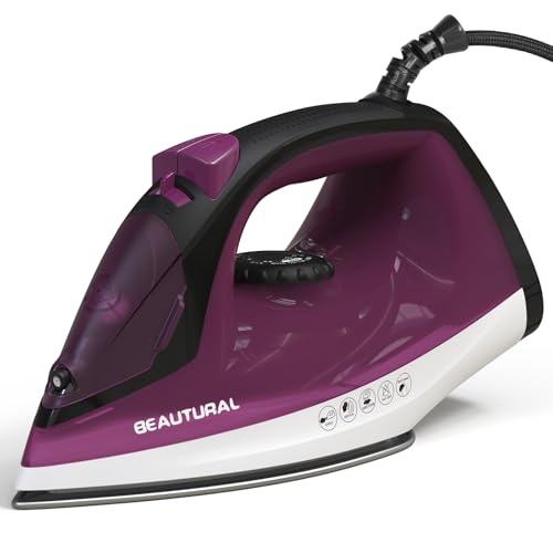 BEAUTURAL Steam Iron for Clothes 16A Plug 2000W 150ml, Anti