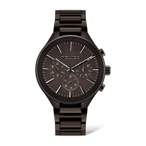 Police Quartz Multifunction Brown DIAL Metal Strap Watch