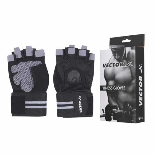 Vector X RIGOUR Workout Gloves, Exercise Gloves for Weight