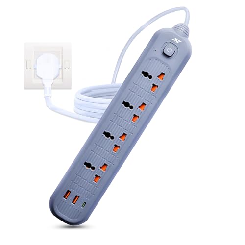 Ant PS421 Power Strip,10ft Universal Extension Cord 4 AC