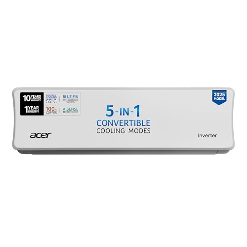 acer 1.5 Ton 3 Star Split AC (5-In-1 Convertible Cooling