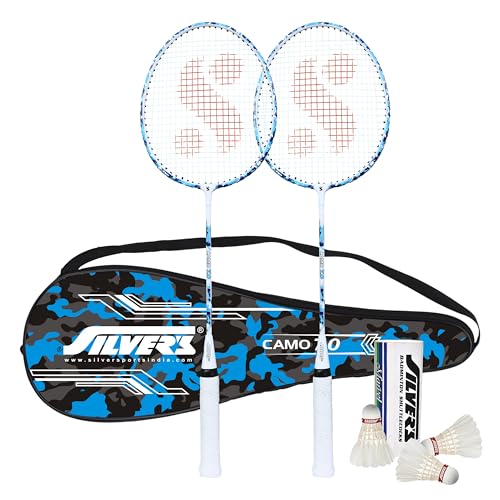 Silver's Aluminium Camo 7.0 Badminton Kit (2 Racquets with