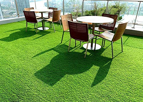 Carpet Planet Artificial High Density Grass (Green 3-Tone)-