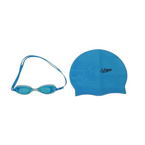 I-Swim Swimming Goggle and Cap Set | For Men & Women’s |
