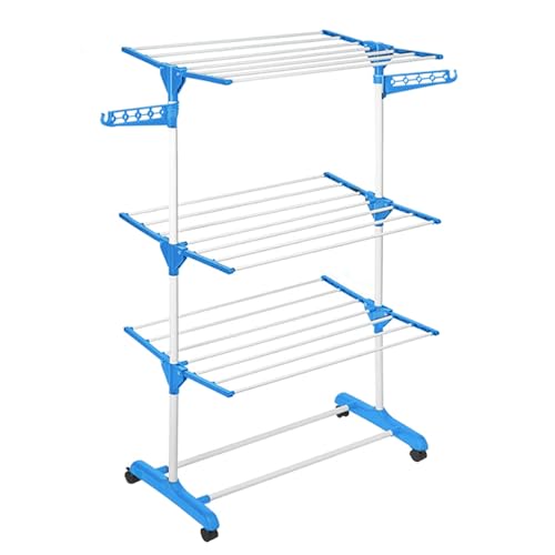 ABOUT SPACE 6 ft Clothes Drying Stand – 3 Layer Foldable