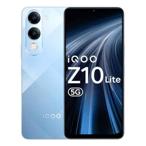iQOO Z10 Lite 5G (Titanium Blue, 6GB RAM, 128GB Storage) |