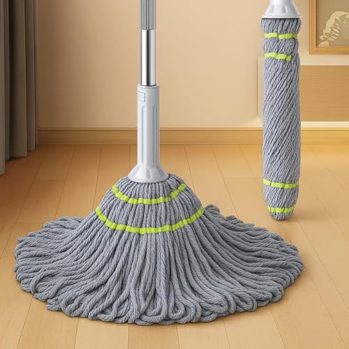 Ozoy Microfiber Twist Mop for Floor Cleaning, Squeeze Twist