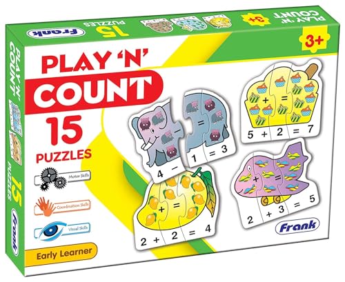 Frank Play ‘n’ Count Jigsaw Puzzles for Kids for Age 3, 4,