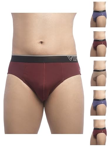 VIP Men's Cotton Solid (Pack of 6) (Brief_Assorted