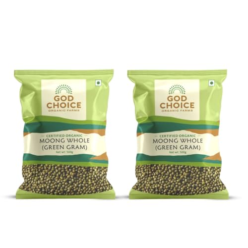 God Choice Organic Farms – Unpolished Green Moong Dal Whole