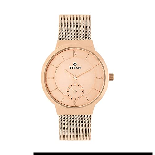 Titan Analog Rose Gold Dial Women's Watch
