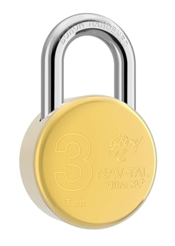 Godrej Locks I Navtal Ultra XL+I 4 Dimple Keys I Padlock