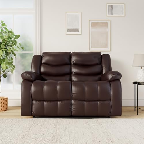 Amazon Brand – Solimo Delphi 2 Seater Leatherette Recliner