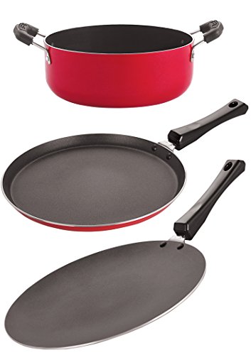 Nirlon Non-Stick Aluminium 3 Layer Coated Gas Compatible