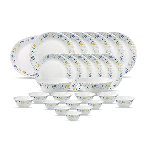 La Opala Diva, Classique Collection, Opal Glass Dinner Set