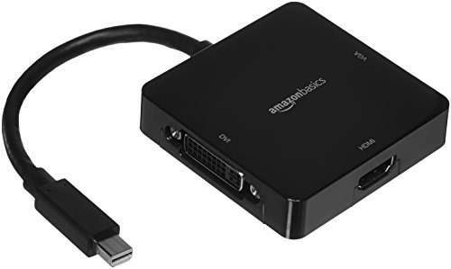 AmazonBasics Mini DisplayPort to HDMI/DVI/VGA Adapter -