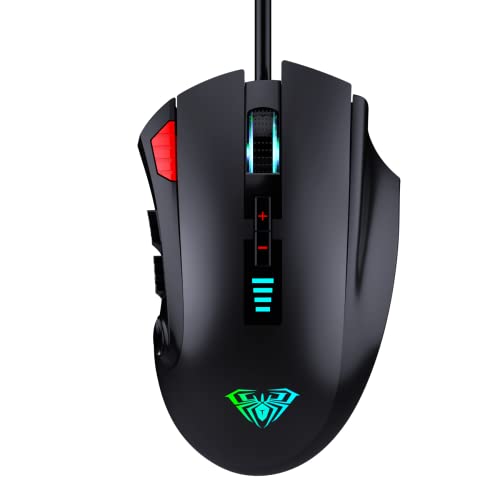 Aula H512 Wired Gaming Mouse with 6 Programmable Side