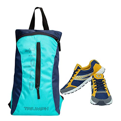 Gowin Nx-2 Yellow/Blue Size-6 with Triumph Running Bag