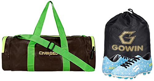 Charged Sports Bag Artize Brown with Gowin Football Shoe