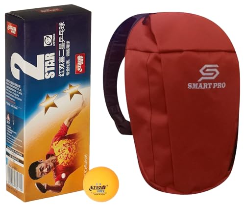 DHS TT Ball 40MM 2 Star Orange (10 Pcs Box) 20 PCS with