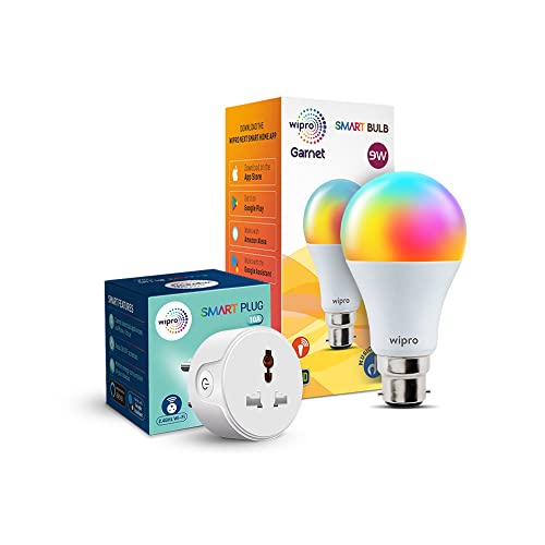 Wipro Smart Home Combo 10Amp Smart Plug & 9 W Smart Wi Fi