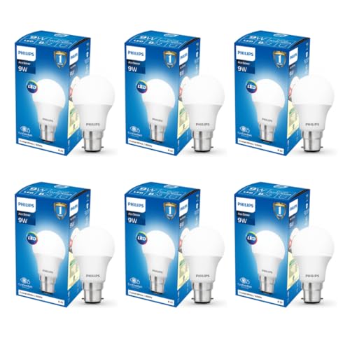 Philips Ace Saver 9 Watt LED Bulb, Base B22 (Cool Day