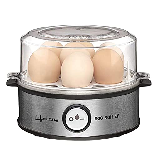 Lifelong Electric Egg Boiler 360-Watt (Transparent & Silver