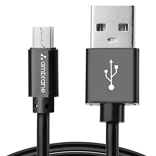 Ambrane 2.4A Fast Charging Cable Output Cable with Micro to