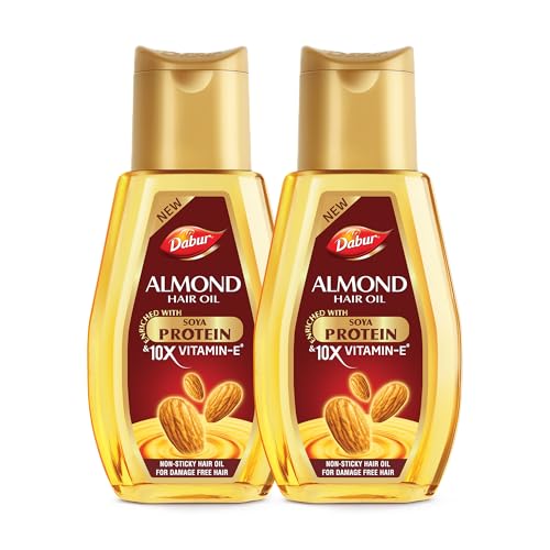 Dabur Almond Hair Oil – 580ml(290ml*2) | Provides Damage