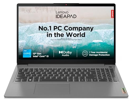 Lenovo IdeaPad Slim 3, Intel Core i3, 12th Gen, 8GB RAM,