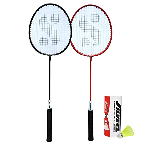 Silver's Smash Combo-5 (2 Badminton Rackets, 3 Plastic