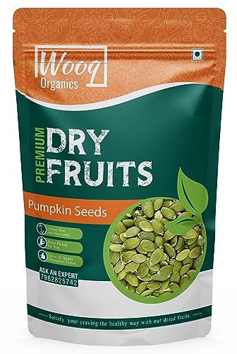 Wooq Organics Jumbo Raw Pumpkin Seeds 1kg Protein and Fiber