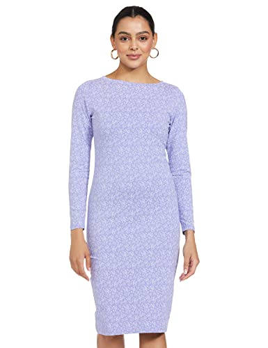 Amazon Brand - Symbol Women's Cotton Blend Bodycon Midi