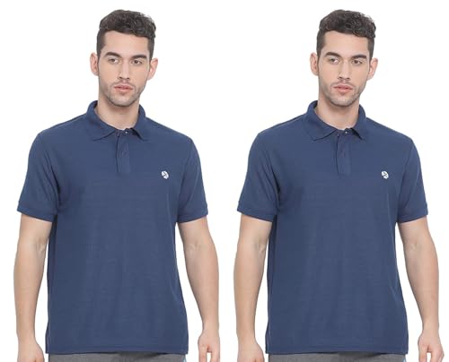 Lux Nitro Men's Solid Regular Fit T-Shirt (Polo_Multicolor