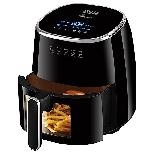 INALSA Air Fryer for Home|5.5 liter Capacity|Visible Window