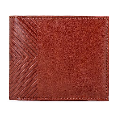 BigPlayer Brown PU Leather Wallet for Men – Slim Bi-Fold