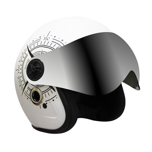 Turtle Helmet Star with Visor Half Face with Scratch