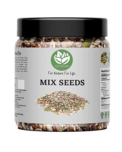 Go Vegan Mix Seeds For Eating 1kg | 5 in 1 Super Seeds Mix