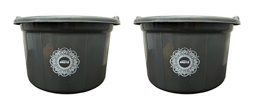 ARISTO Multipurpose Plastic Tub 32 LTR Aqua Grey Combo